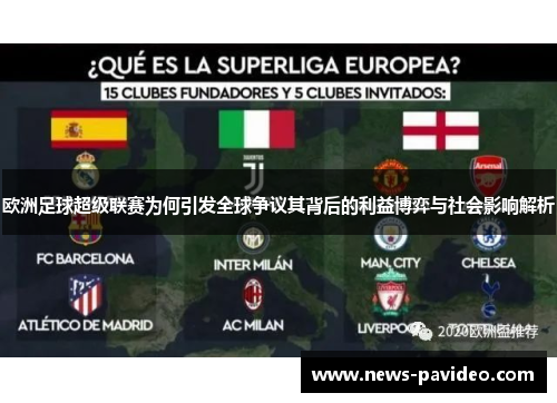欧洲足球超级联赛为何引发全球争议其背后的利益博弈与社会影响解析