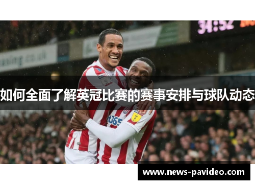 如何全面了解英冠比赛的赛事安排与球队动态