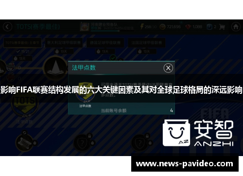 影响FIFA联赛结构发展的六大关键因素及其对全球足球格局的深远影响 影响FIFA联赛结构发展的六大关键因素及其对全球足球格局的深远影响